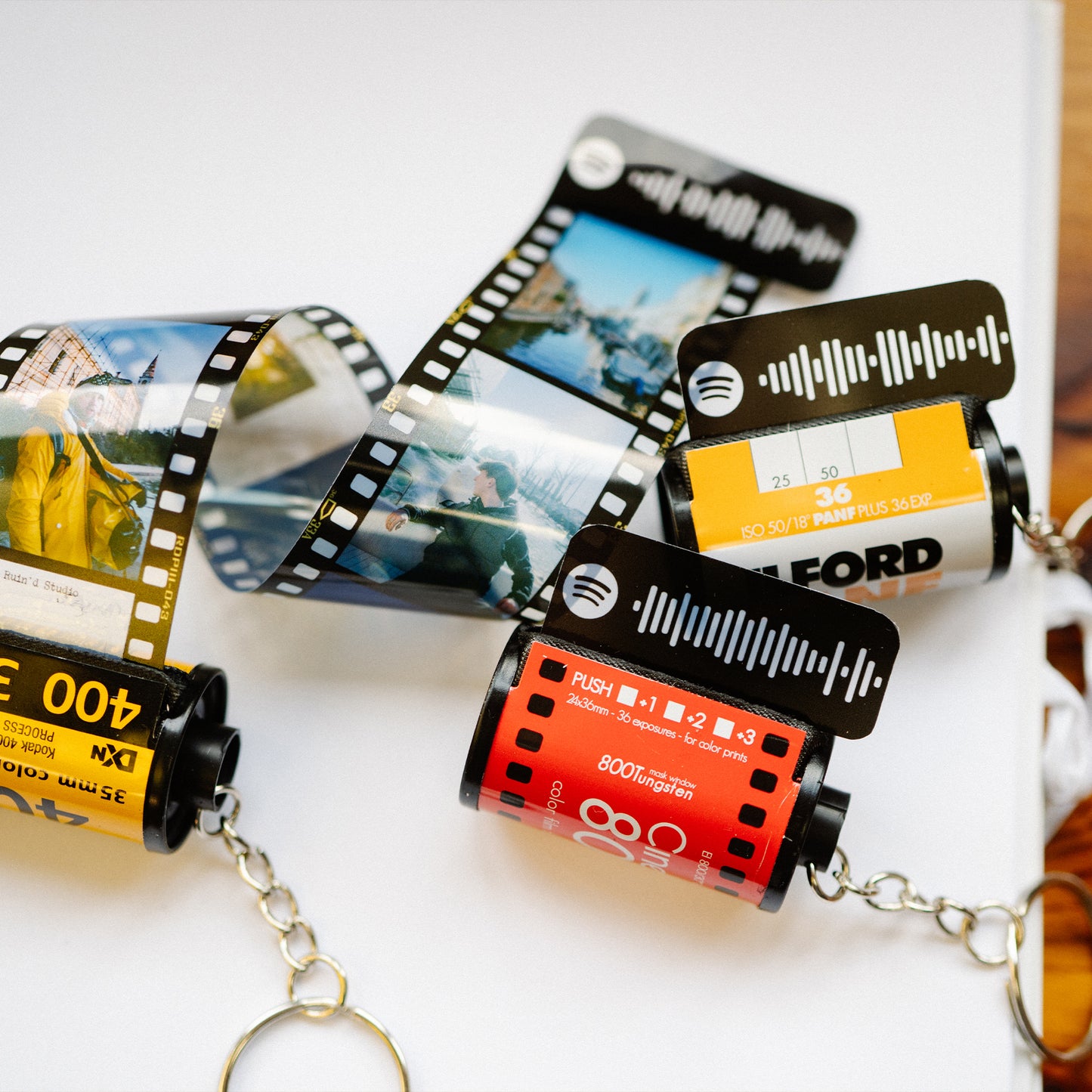 Spotify Film Reel Keyring