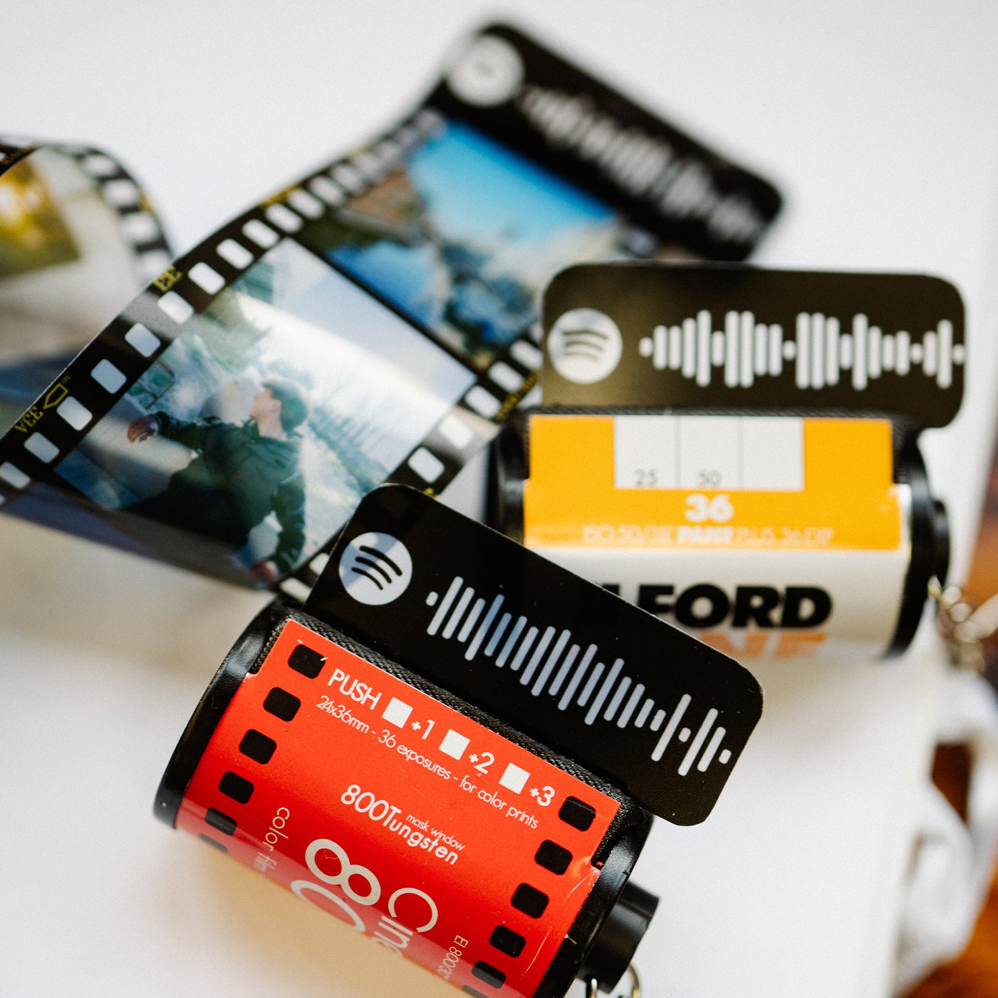 Spotify Film Reel Keyring