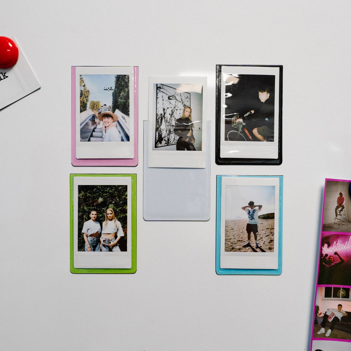 5 Coloured Magnetic Frames for Instax Mini Film