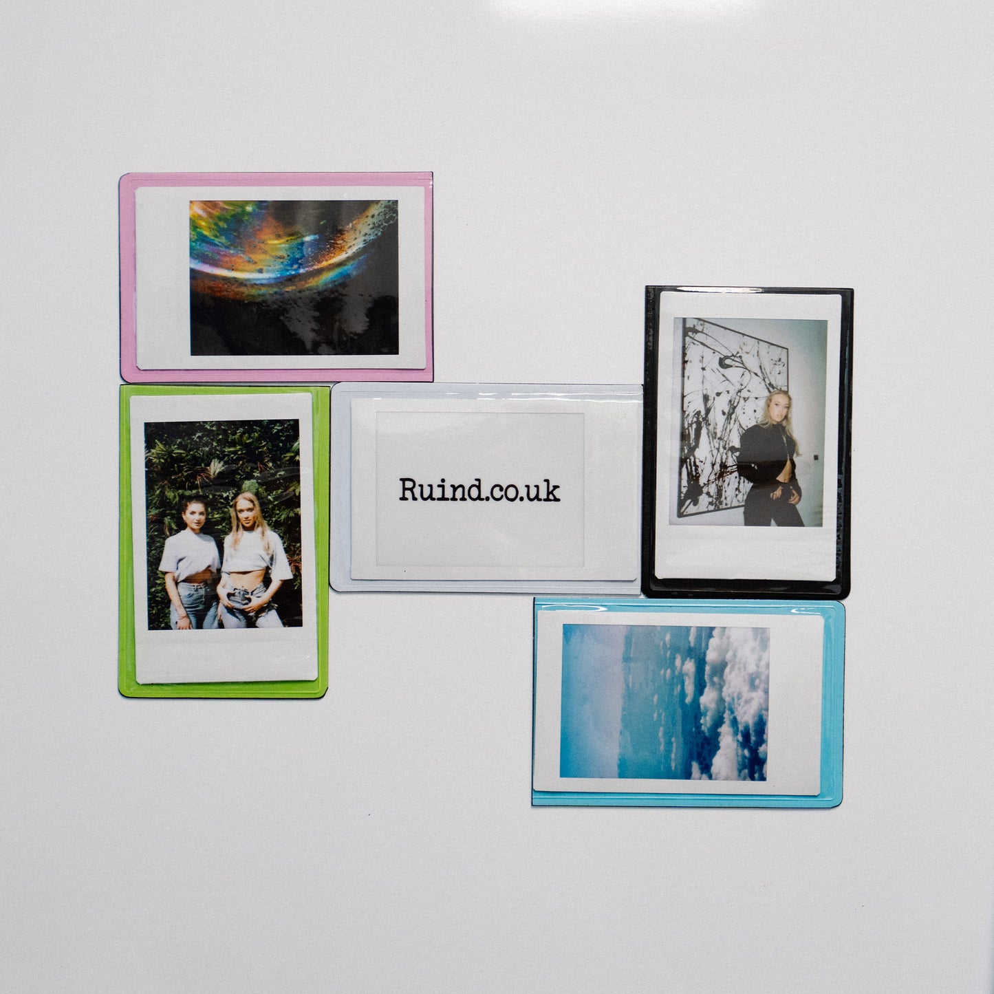 5 Coloured Magnetic Frames for Instax Mini Film